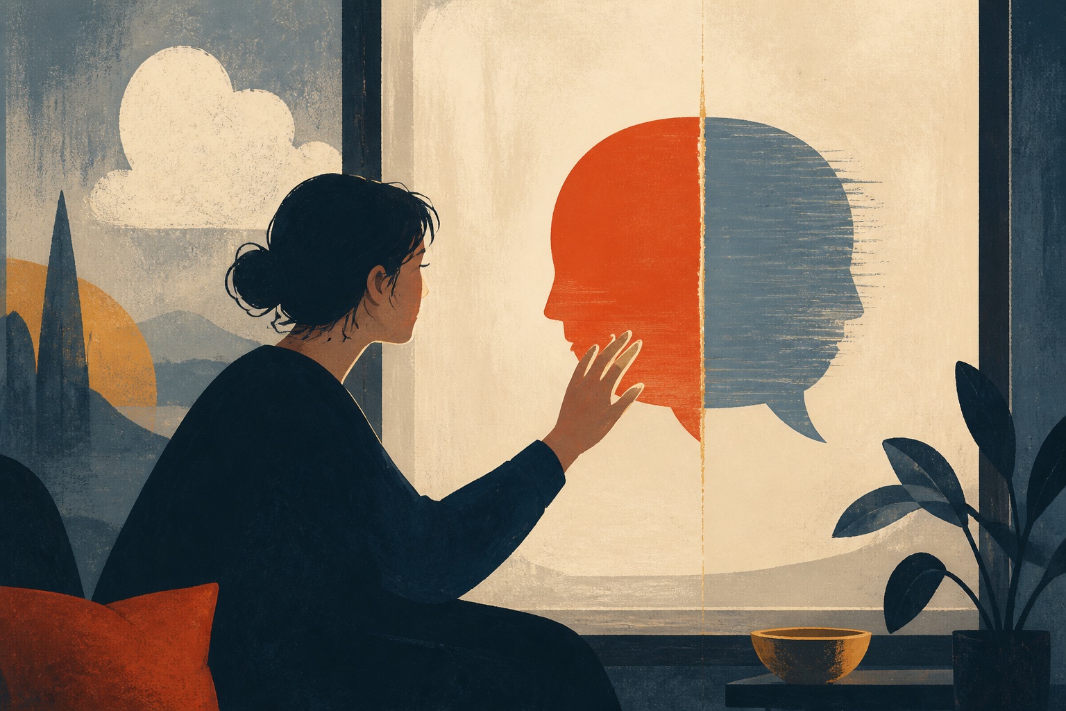 A familiar companion silhouette is divided and changed by a software update